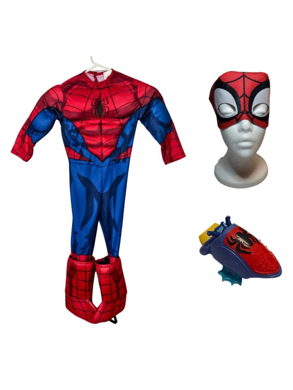 Marvel Spider-Man 4T-5T Costume Set Mask & Web Shooter Accessory Halloween